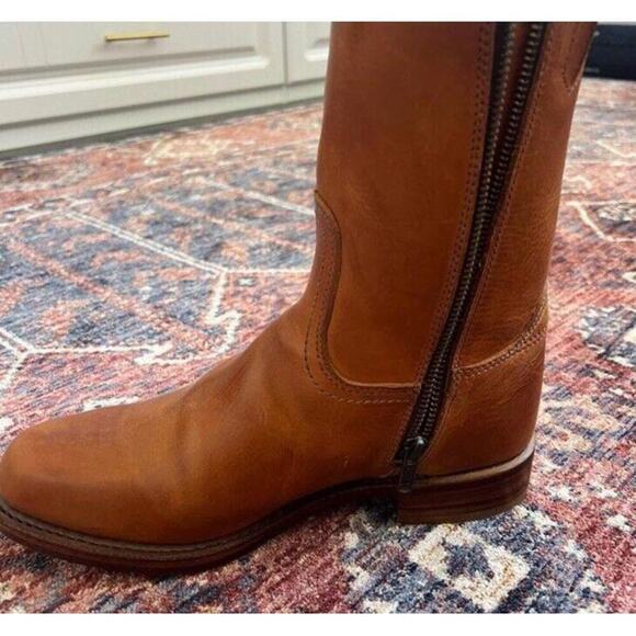 FRYE Men’s Short Campus Boots Inside Zipper Zip Up Square Toe main image 7